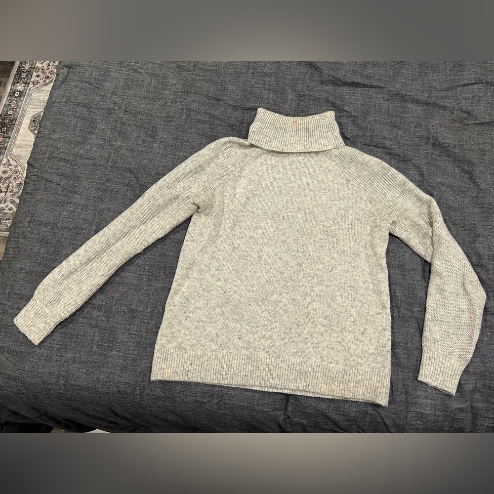 LOFT Light Gray Turtleneck Sweater